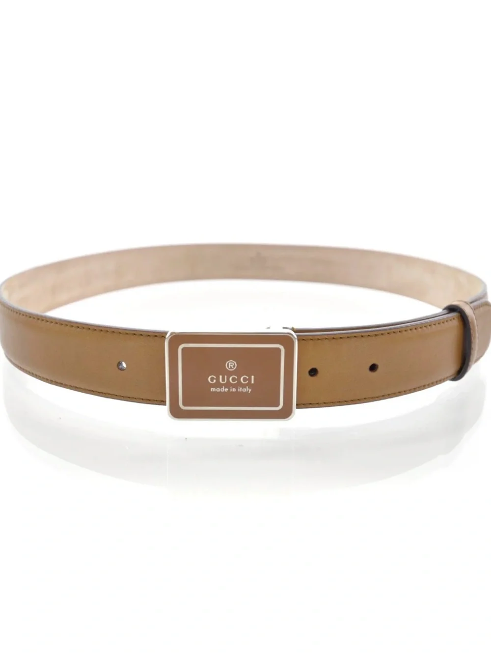 Gucci Mens Leather Trademark Logo Belt 295337 110/44”